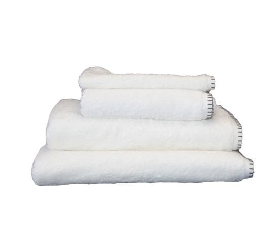 Serviette De Bain Grand Hôtel - 70x140 Cm - Blanc