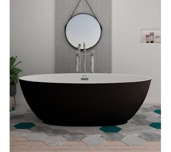 Baignoire Îlot Valentia Black