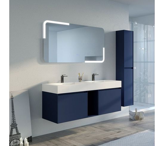 Meuble Salle De Bain Artena 1400 Bleu Saphir