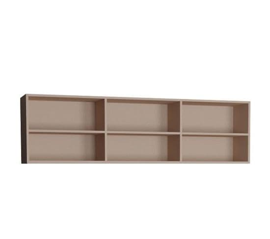 Sur-meuble Lit Escamotable Vertigo 140 X 200 Cm Taupe Mat