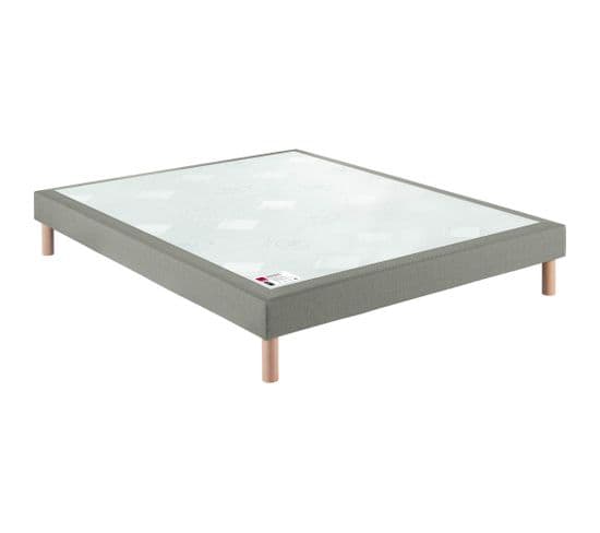 Sommier Confort Médium Nature Chiné Naturel 2x100x200