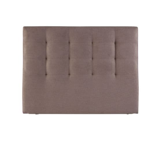 Tête De Lit Déco Chiné Marron Glacé 160x120