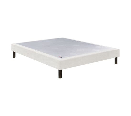 Sommier Confort Médium Nature Chenillé Lin 2x100x200