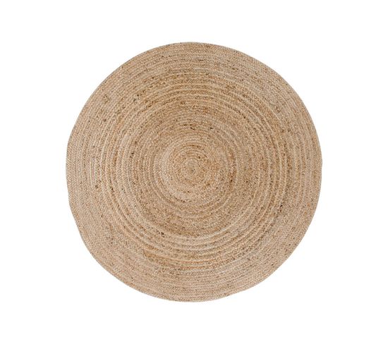 Tapis Rond Ø120cm En Fibre De Jute Naturel - Thane