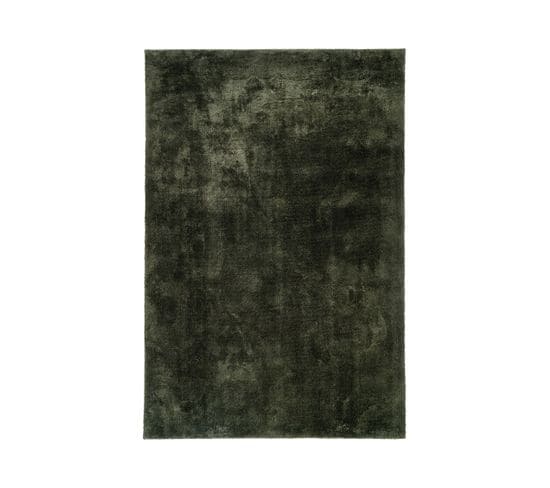 Tapis Doux à Poils Ras Vert 160x230cm - Bloom