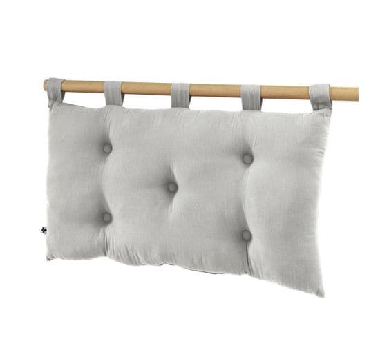 Coussin De Tête De Lit Avec Passants 50x80cm Gaze De Coton Nuage - Ourea