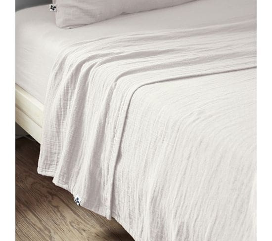 Drap Plat 240x300cm Gaze De Coton Chantilly - Ourea