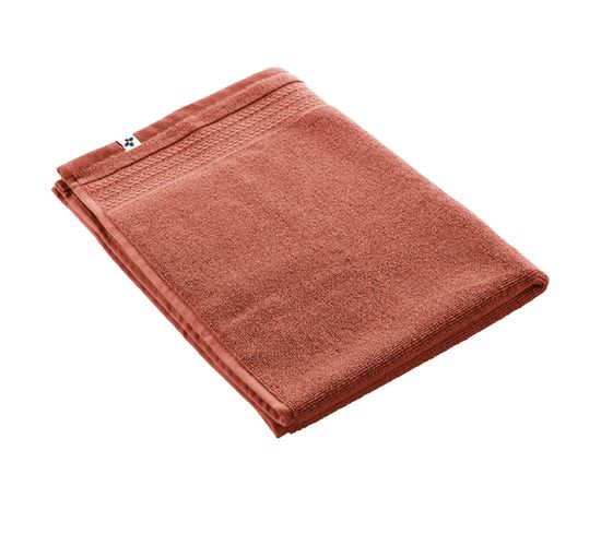 Tapis De Bain 50x70cm En Coton Bio Coloris Terracotta - Emma