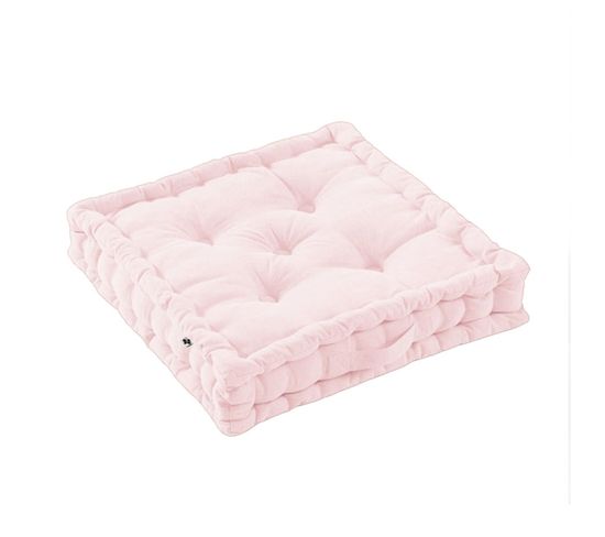 Coussin De Sol 50x50cm Coton Coloris Pivoine - Sophie