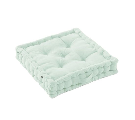 Coussin De Sol 50x50cm Coton Coloris Menthe - Sophie