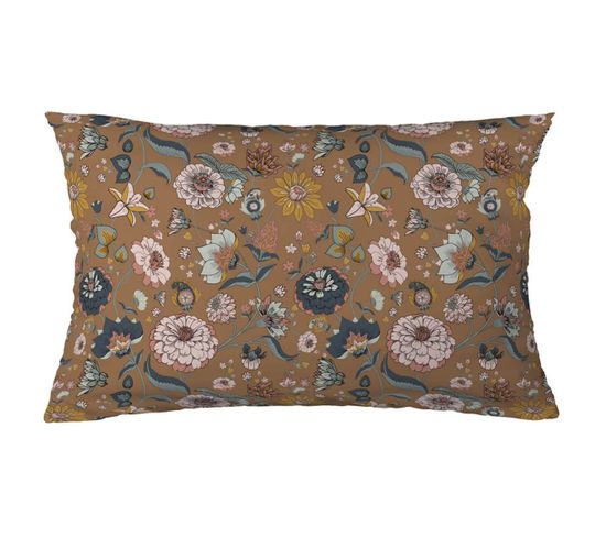 Taie D'oreiller 50x70cm Gaze De Coton Motifs Fleurs - Oxalis