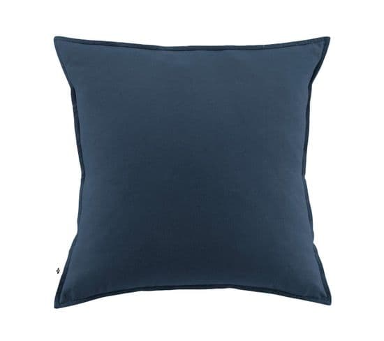 Taie D'oreiller 63x63cm Flanelle De Coton Coloris Nuit - Hedda