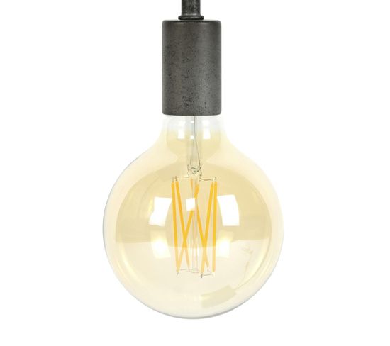 Ampoule Globe 12,5 Cm Ambré LED Filament Lumière Chaude (e27)