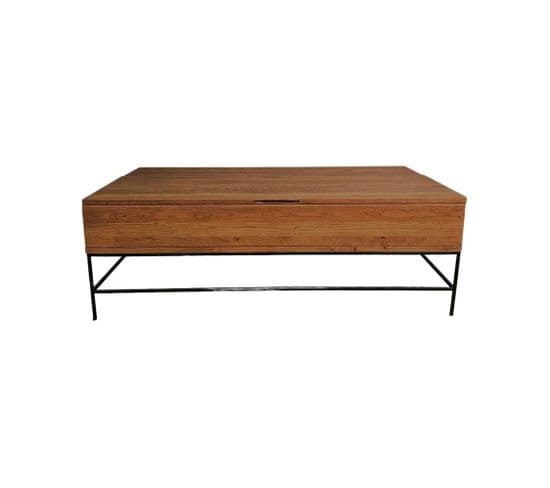 Table Basse Relevable Rectangulaire En Chêne Massif Oka