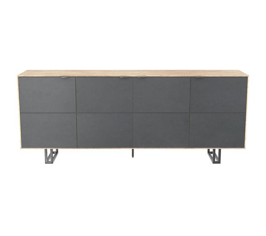 Buffet Moderne En Chêne Blanc 200 Cm Zonza