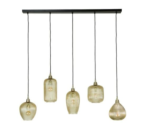 Suspension Vintage Multiple 5 Lampes Nova