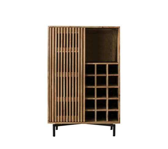 Meuble Bar En Bois D'acacia Motif Baguette Melbourne