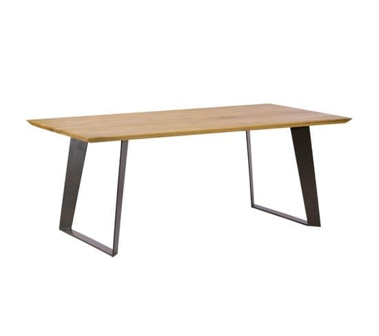 Table à Manger Bois Métal 180 Cm Volga