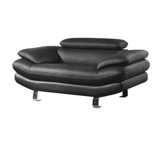 Fauteuil En Cuir Carlton Noir