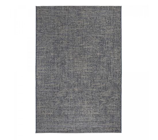 Tapis Kilim 160x230 Bony Gris, Noir, Bleu