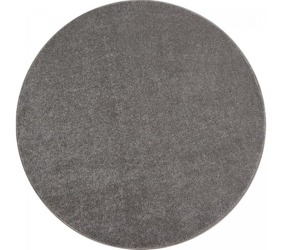 Tapis Salon 120x120 Rond Soula Beige