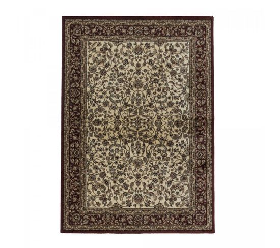 Tapis Orient Style 160x230 Tibrical Crème, Rouge