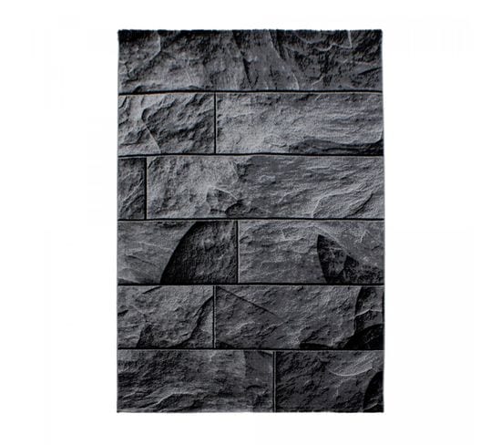 Tapis Salon 80x300 Plone Noir