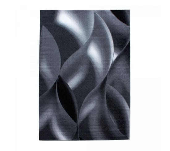 Tapis Salon 80x300 Supur Gris, Noir