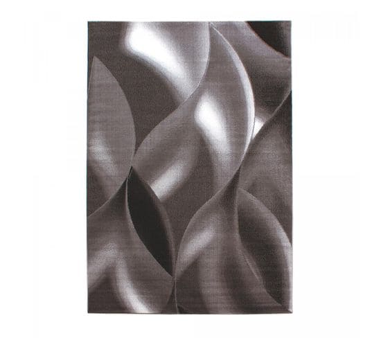 Tapis Salon 160x230 Supur Marron Clair, Marron Foncé