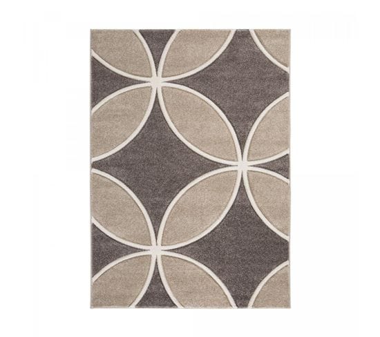 Tapis Salon 60x115 Curcu Marron, Beige