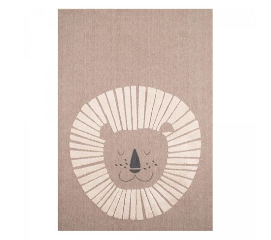 Tapis Enfant 80x150 Liona Beige, Blanc