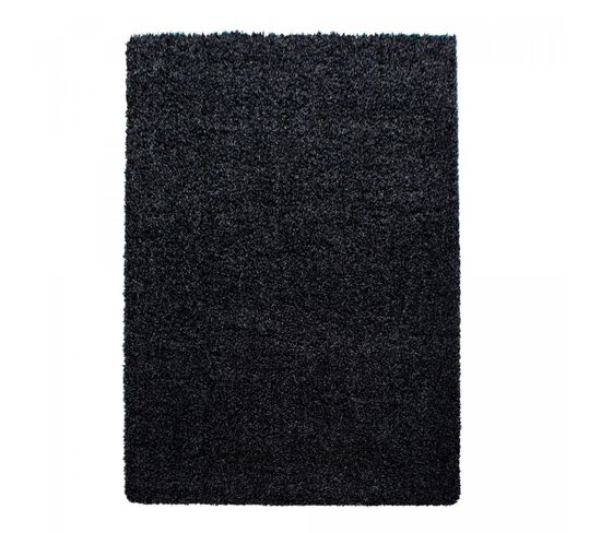 Tapis Shaggy 160x230 Uni C Noir