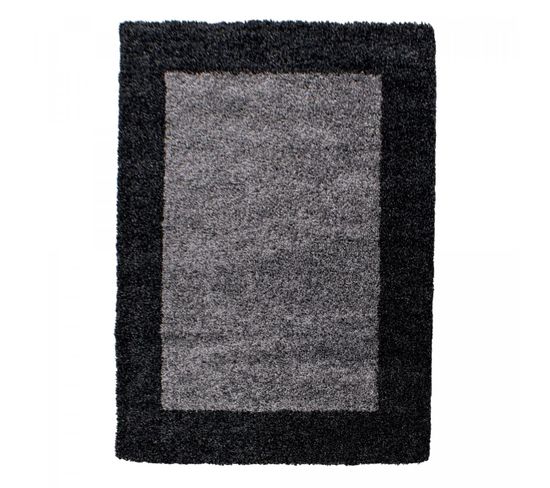 Tapis Shaggy 240x340 Bordure Gris, Anthracite