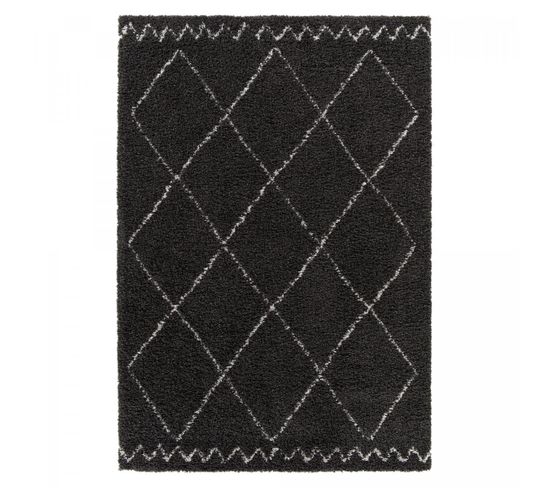 Tapis Shaggy 200x290 Hinou Noir