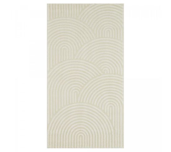 Tapis Salon 120x160 Lunkin Beige, Noir