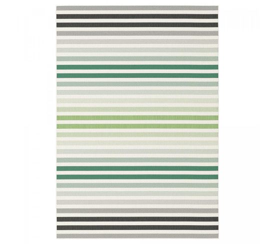 Tapis Exterieur 120x170 Casada 2 Vert, Écru