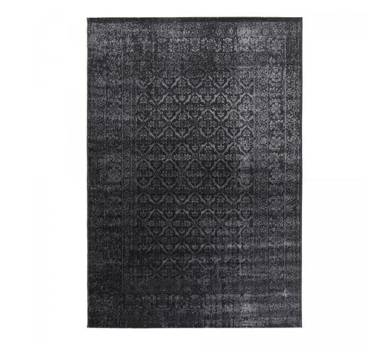 Tapis Salon 120x170 Lumin 4 Noir