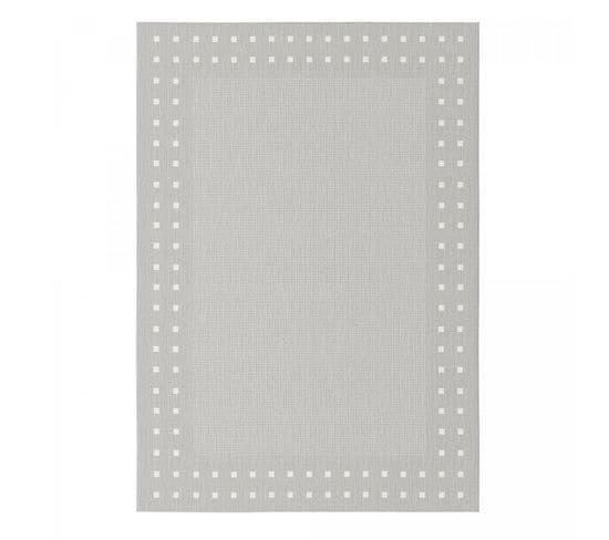 Tapis Exterieur 200x290 Stalow 2 Argent