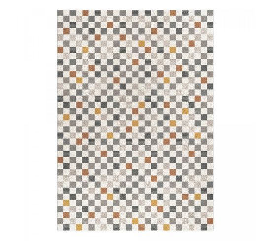 Tapis Salon 120x170 Bella 2 Écru, Gris, Jaune