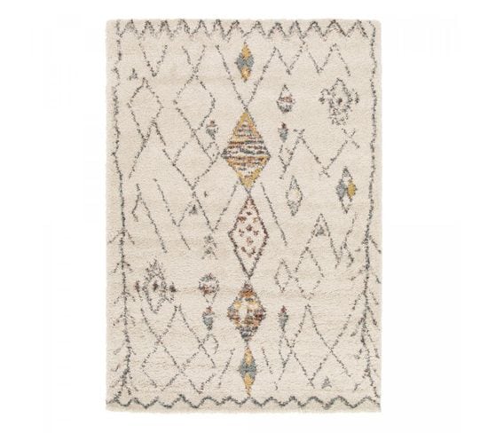 Tapis Shaggy 160x230 Aurora 1 Écru, Beige