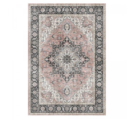 Tapis Salon 160x230 Vivace 3 Rose, Gris