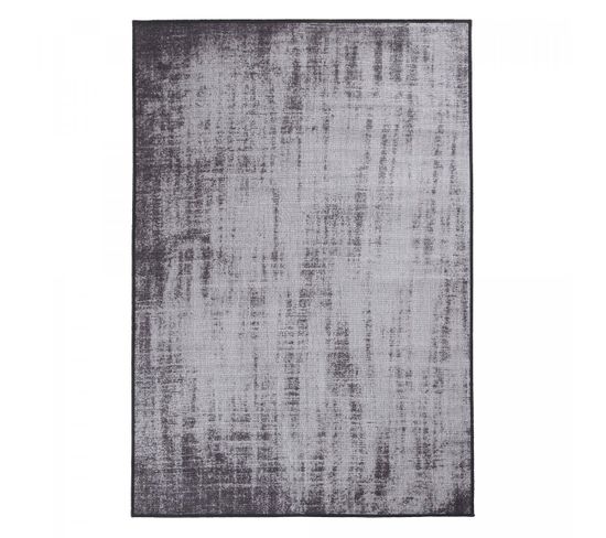 Tapis Salon 133x190 Zagon Noir, Gris