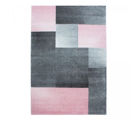 Tapis Salon 80x250 Karluk Rose, Gris