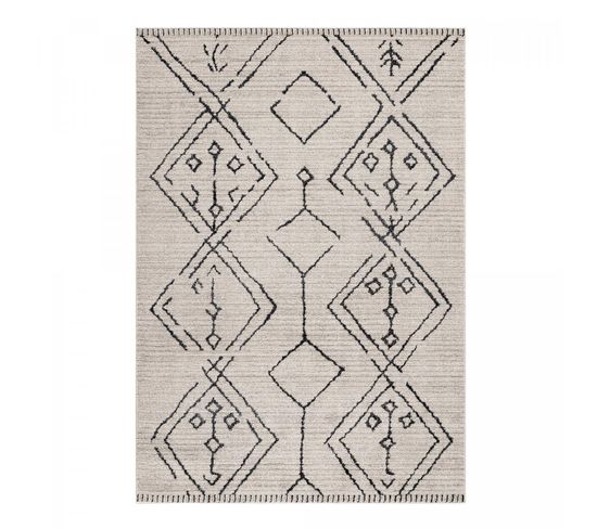 Tapis Berbère Style 120x170 Naxtaz 2 Beige, Noir