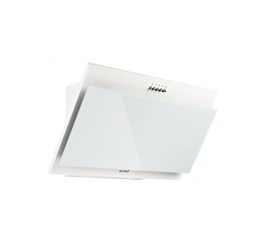 Rocili Wh - Hotte Inclinée - Acier/verre Blanc  400 M3/h