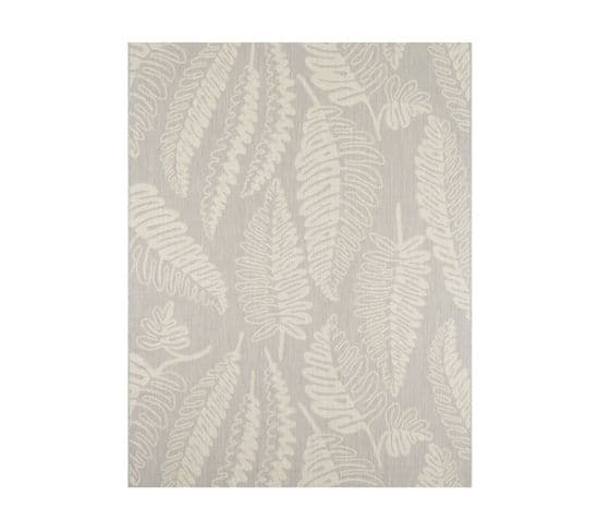 Tapis Extérieur - 70x140cm - Gris - 100% Polypropylène Résistant Aux Uv - 800gr/m2 - 192 000 Points