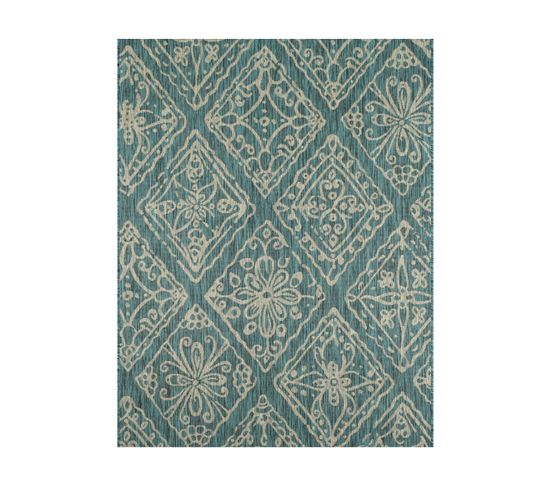 Tapis Extérieur - 70x140cm - Turquoise - 100% Polypropylène Résistant Aux Uv - 800gr/m2 - 192 000 P