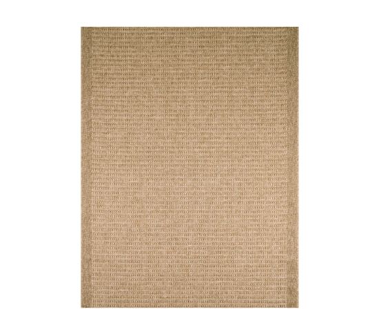 Tapis Extérieur - 80x150cm - Naturel - 100% Polypropylène Résistant Aux Uv - 1400 Gr/m2 - Eden