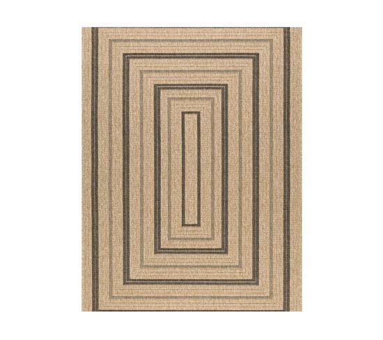 Tapis Extérieur -60x180cm - Naturel - 100% Polypropylène Résistant Aux Uv - 1400 Gr/m2 - Nour