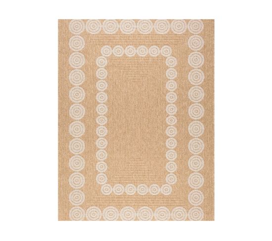 Tapis Extérieur - 120x170cm - Naturel - 100% Polypropylène Résistant Aux Uv - 1400 Gr/m2 - Liak